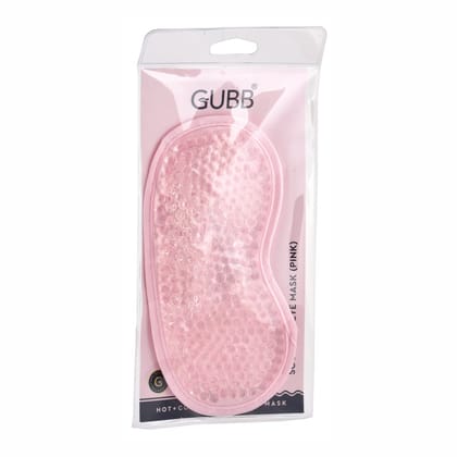 GUBB Soothing Eye Gel Mask | Ideal For Puffy Eyes And Dark Circles | Soothe and depuff Tired Eyes | Can Be Used As Sleeping Mask while Travelling | Pink