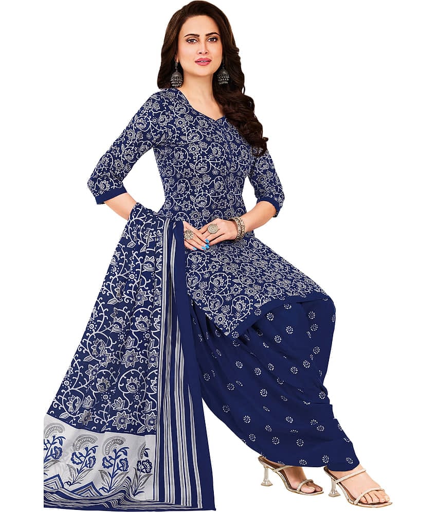 shree jeenmata collection Women's Cotton Unstitched Salwar Suit