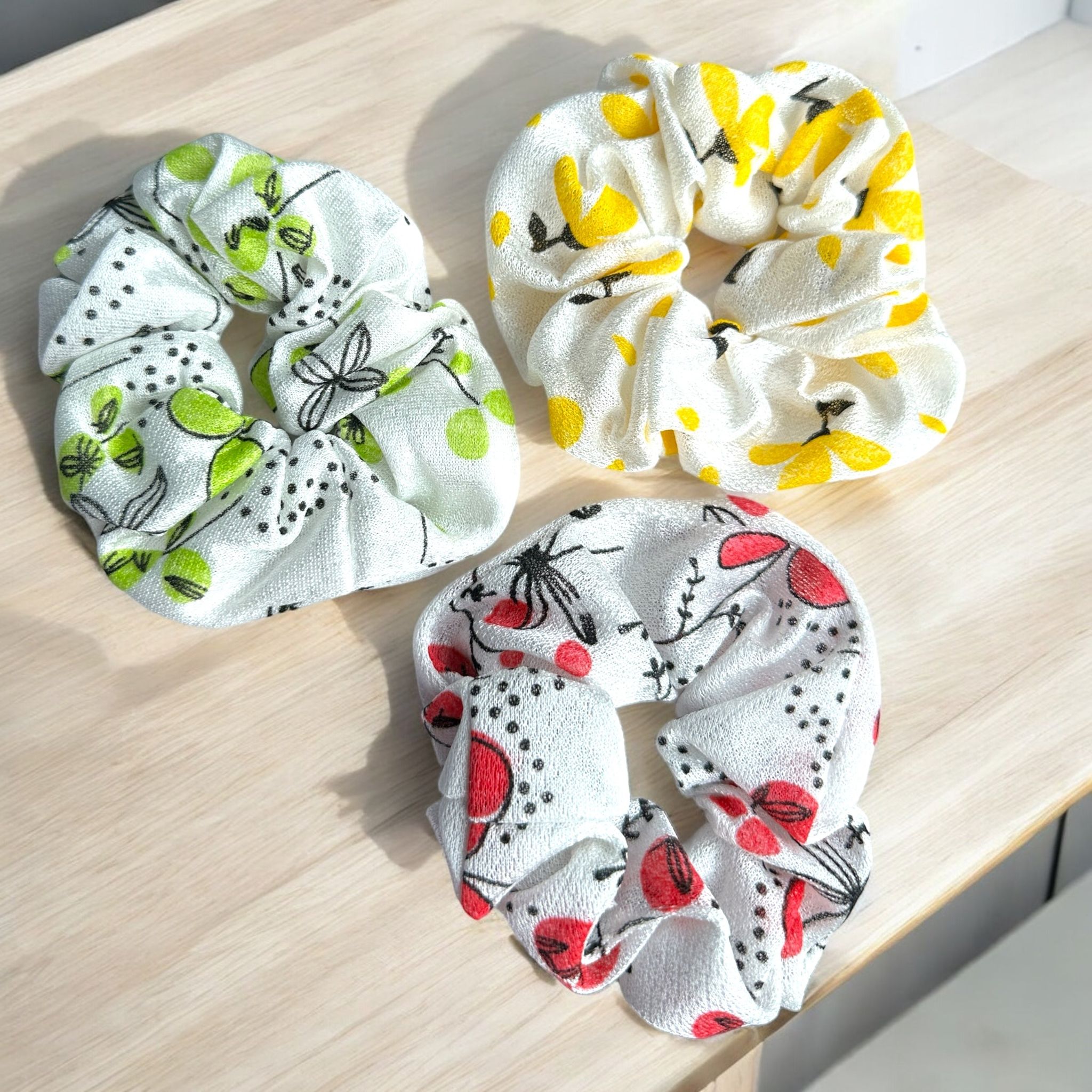 Winter Jewel - Hair Scrunchies (Pack of 3)