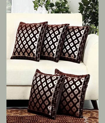 BELLA TRUE  Set of 5 Velvet Cushion Covers 40X40 cm (16X16)