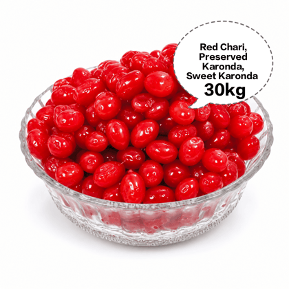 Red Chari, Preserved Karonda, Sweet Karonda, Cherry Chari, Candied Karonda 30kg