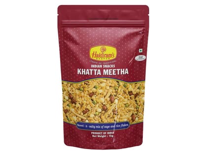 Haldiram's Khatta Meetha Namkeen - 1 kg - Pack of 2