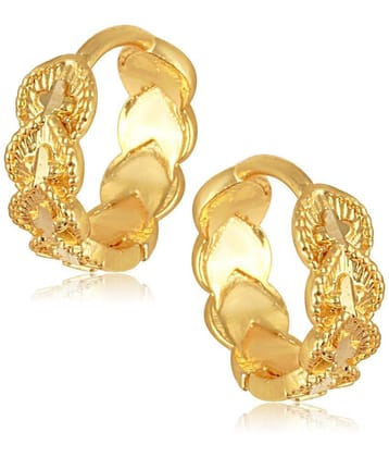Vighnaharta Golden Clip-Ons Earrings ( Pack of 1 ) - Golden