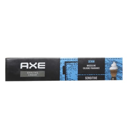 Axe Denim Maculine Cologne Fragrance Shaving Cream, 30 gm