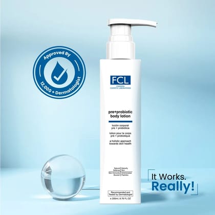 FCL Pre + Probiotic Body Lotion – Restores Skin Barrier & Hydrates Dry Skin-200ML