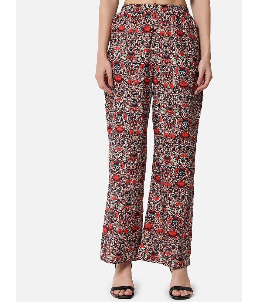 ALL WAYS YOU Multicolor Crepe Straight Women's Palazzos ( Pack of 1 )