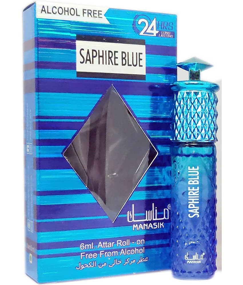 MANASIK SAPHIRE BLUE  Concentrated   Attar Roll On 6ml .