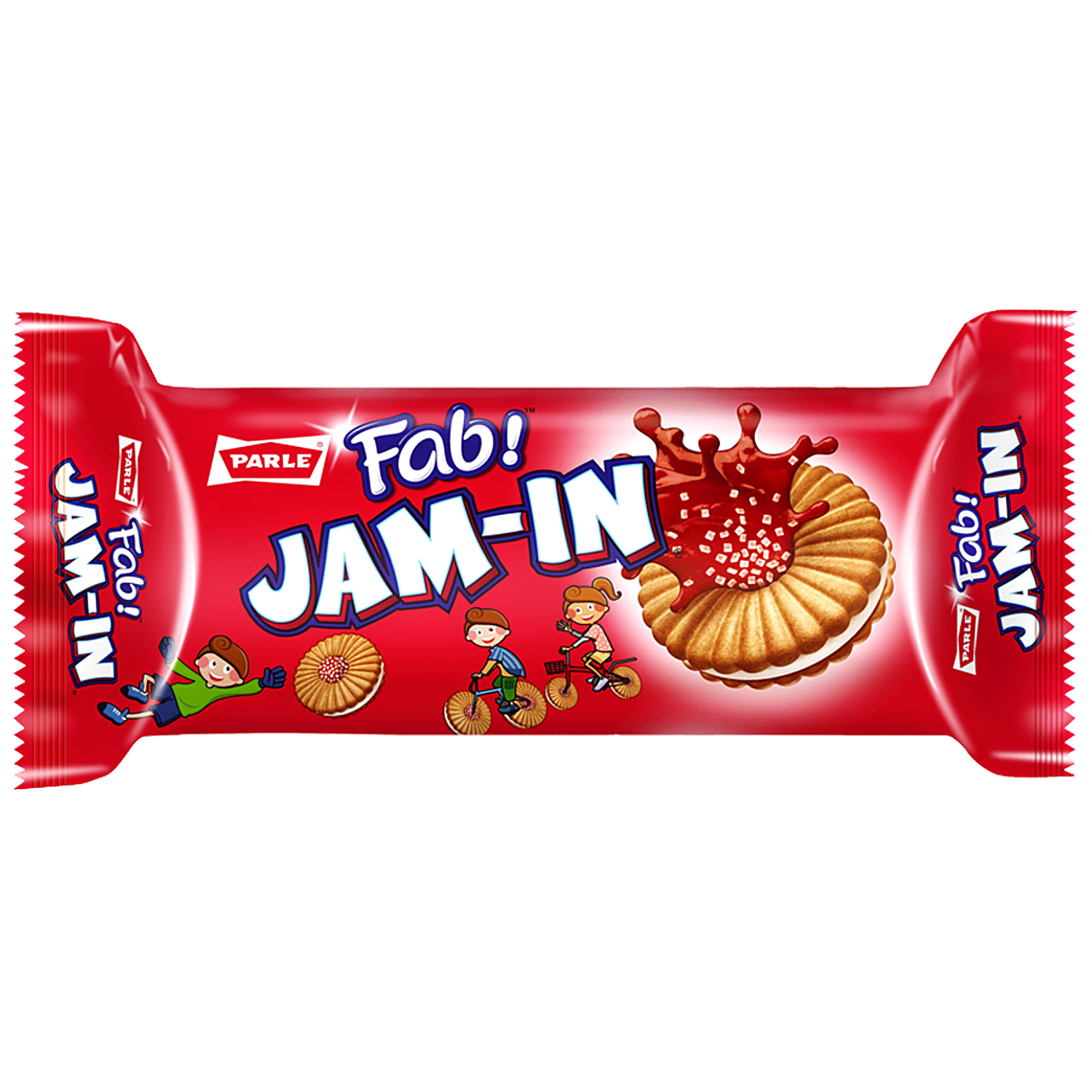 Parle Fab Jam-In Cream Biscuits, 150 g Pouch
