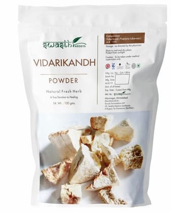 Swasth Arogya Vidarikand Powder - 1 Pack Of Fresh Vidarikand Powder (100g)