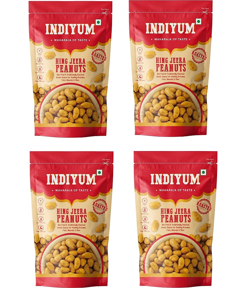 Indiyum Peanut Hing Jeera 120gm (Pack of 4)