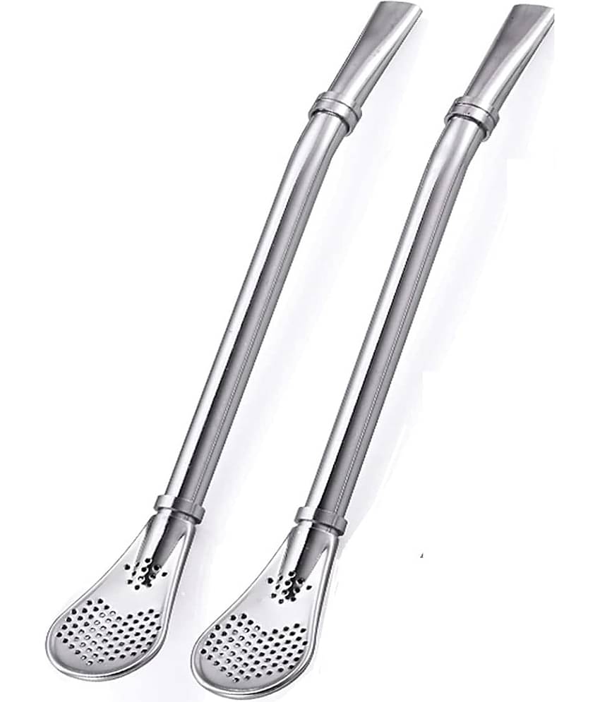 MANDEV Silver Stainless Steel 1 ( Set of 2 )