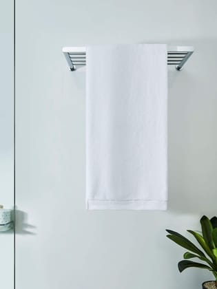 DDECOR - Midas Collection 100% Cotton Bomboo    Bath Towel |40 CM X 60 CM| - White