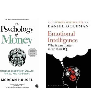 ( Combo Of 2 Pack ) The Psychology of Money & Emotional Intelligence English Edition Book Paperback - By ( Morgan Housel & Daniel Goleman )