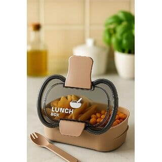 Modern Platinum Lunch Box Set - 3 Compartments (700ml + 550ml + 100ml) | Leak-Proof, BPA-Free, Travel Friendly | Multicolour