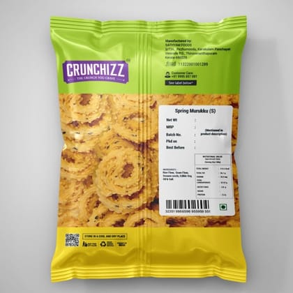 CRUNCHIZZ - 3 in 1 CHAKLI COMBO I SPRING, RICE & TOMATO Murukku I Traditional South Indian Recipe I No Artificial Additives I Authentic & Crunchy I 200 Gram Each I Total 600 Grams