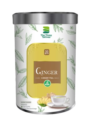 The Three Tattvas Ginger Green Tea 50gms
