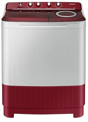 Samsung 7.5 Kg Inverter 5 Star Top Load Washing Machine (WT75B3200RR/TL, Light Grey & Red Base, Air turbo drying)