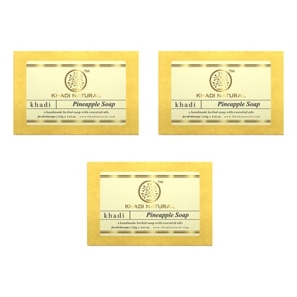 Khadi Natural Pineapple Soap Combo Pack Of 3 – 125gm Each