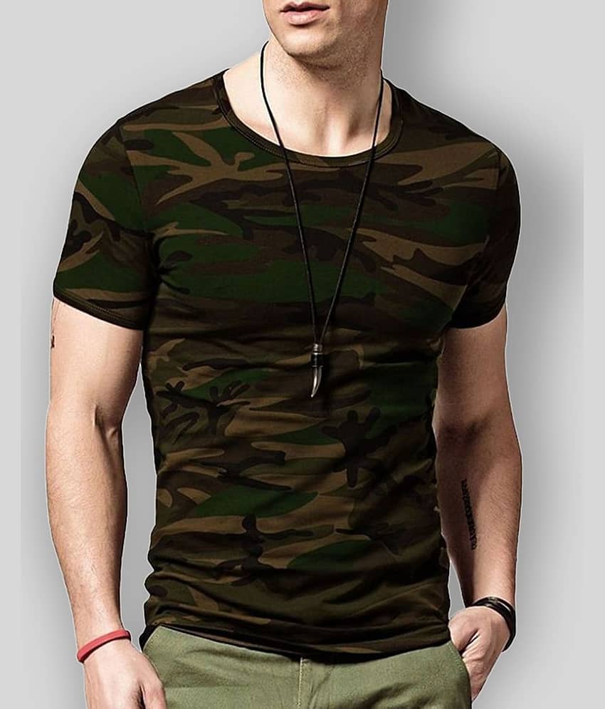 Veirdo Pack of 1 Cotton Regular Fit Men's T-Shirt ( Multicolor )