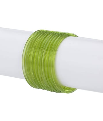Somil - Green Bangle Set ( Pack of 12 )