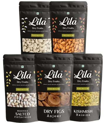 Lila Dry Fruits Mixed Fruits 1000 g Pack of 5
