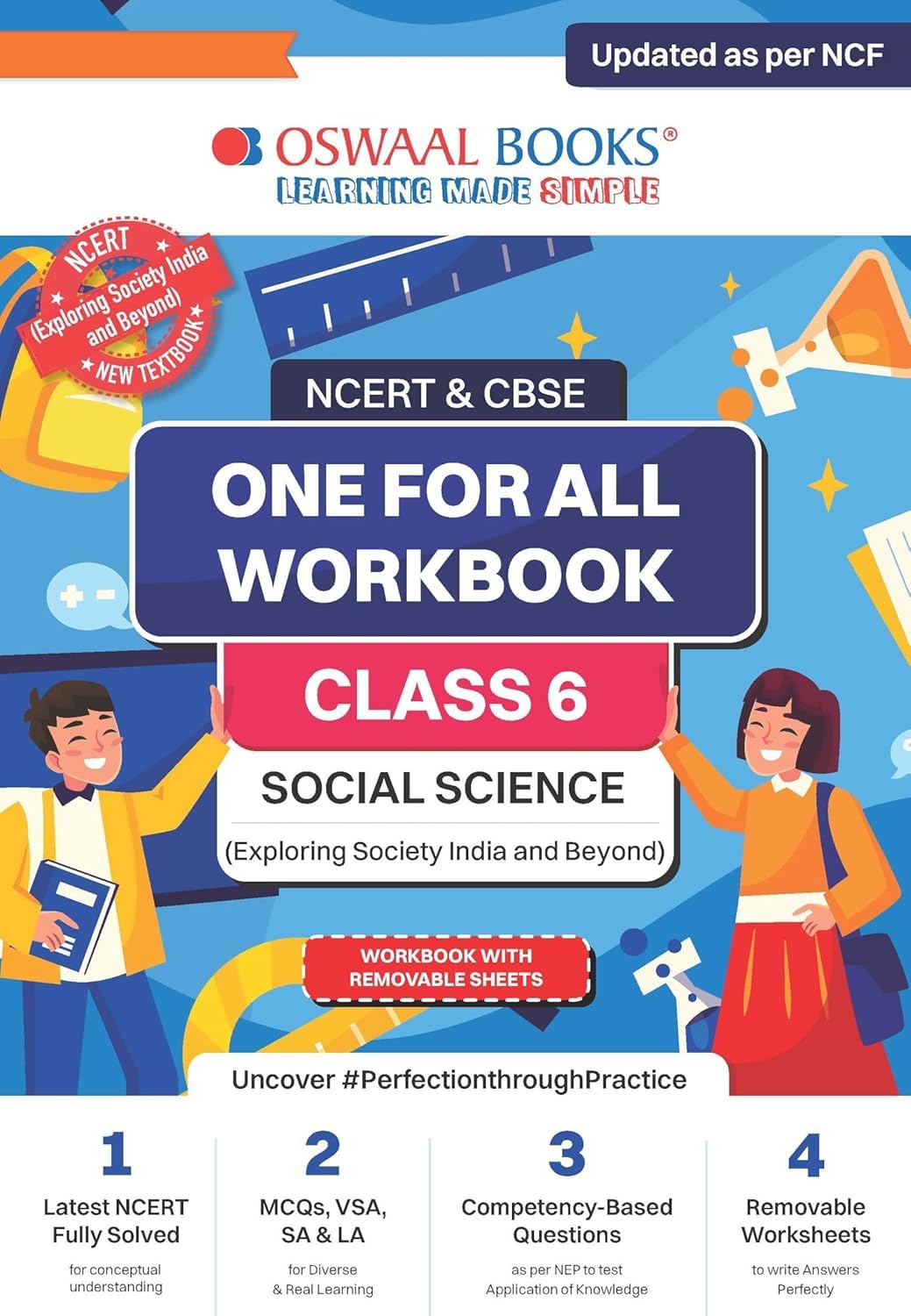 OSWAAL NCERT AND CBSE ONE FOR ALL WORKBOOK SOCIAL SCIENCE (EXPLORING SOCIETY INDIA AND BEYOND) CLASS 6 2025 SYLLABUS NEW UPDATED CONCEPTS [Paperback] oswaal