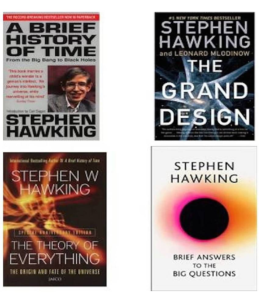 (Combo of 4 Books ) The Theory Of Everything & BRIEF ANSWERS TO THE BIG QUESTIONS & A Brief History Of Time & The Grand Design (Paperback)