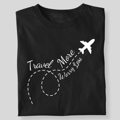 TRAVEL MODE WORRY LESS-Black / S