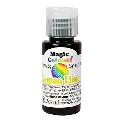 Magic Colours Spectral Mini Edible Gel Colours Lemon Lime