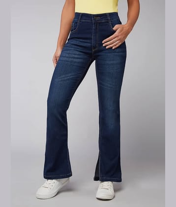 Dolce Crudo - Blue Denim Bootcut Women's Jeans ( Pack of 1 )