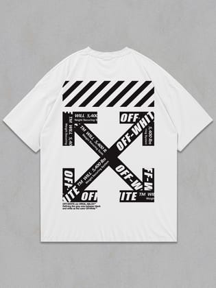 Off White Oversized T-Shirt Oversized T-Shirt-White / S