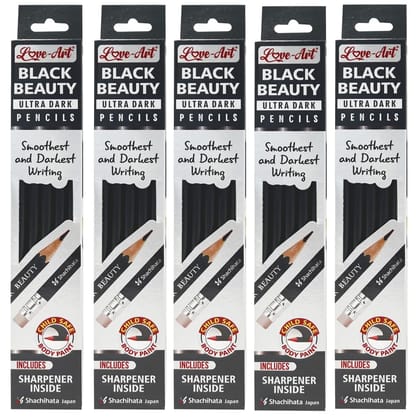 Artline Black Beauty Pencil (5 PACKS) | Smoothest and Darkest Writing