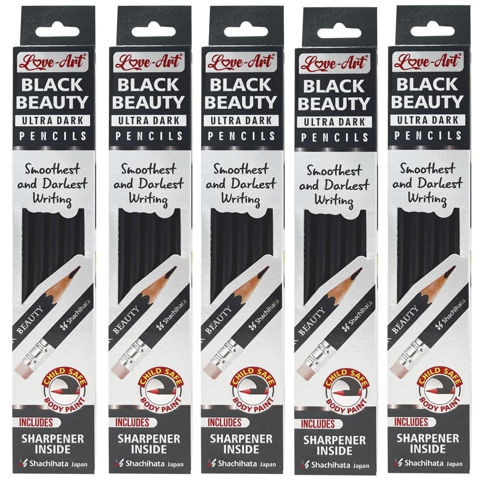 Artline Black Beauty Pencil (5 PACKS) | Smoothest and Darkest Writing