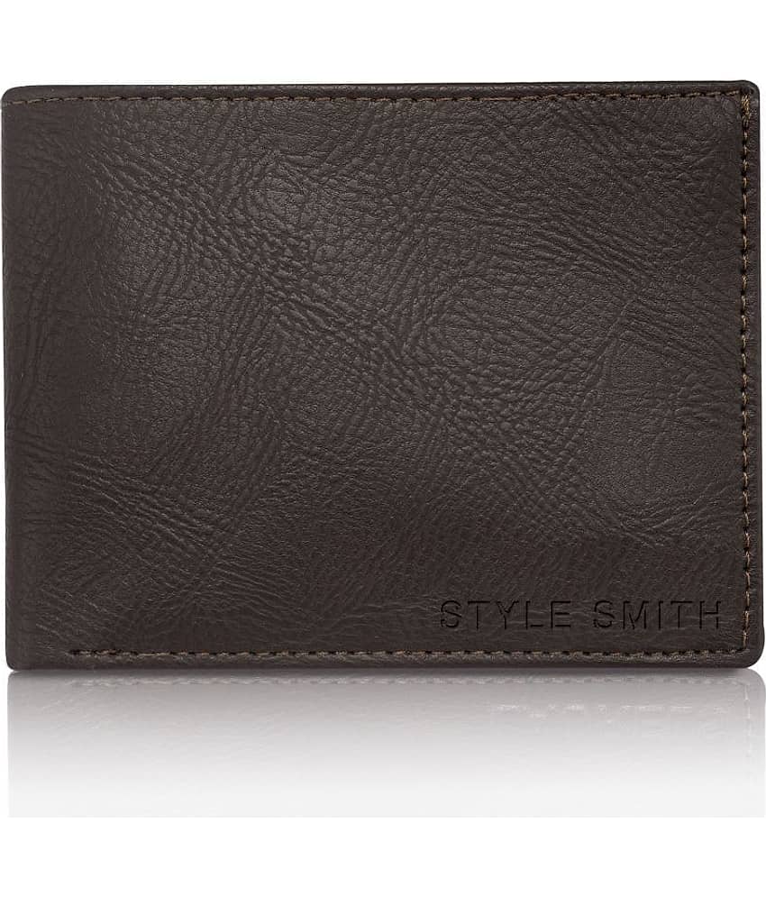 Style Smith - Black PU Men's Regular Wallet ( Pack of 1 )