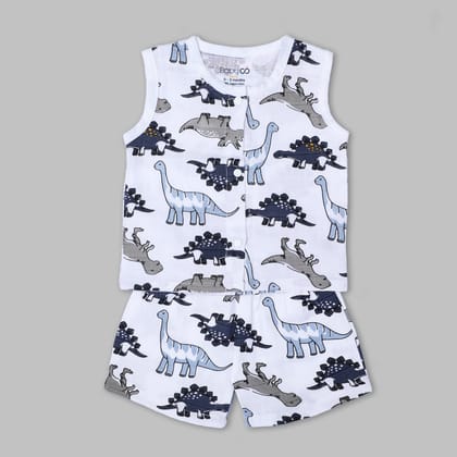 Sketchy Dino Jabla & Shorts Set-0-3 Months