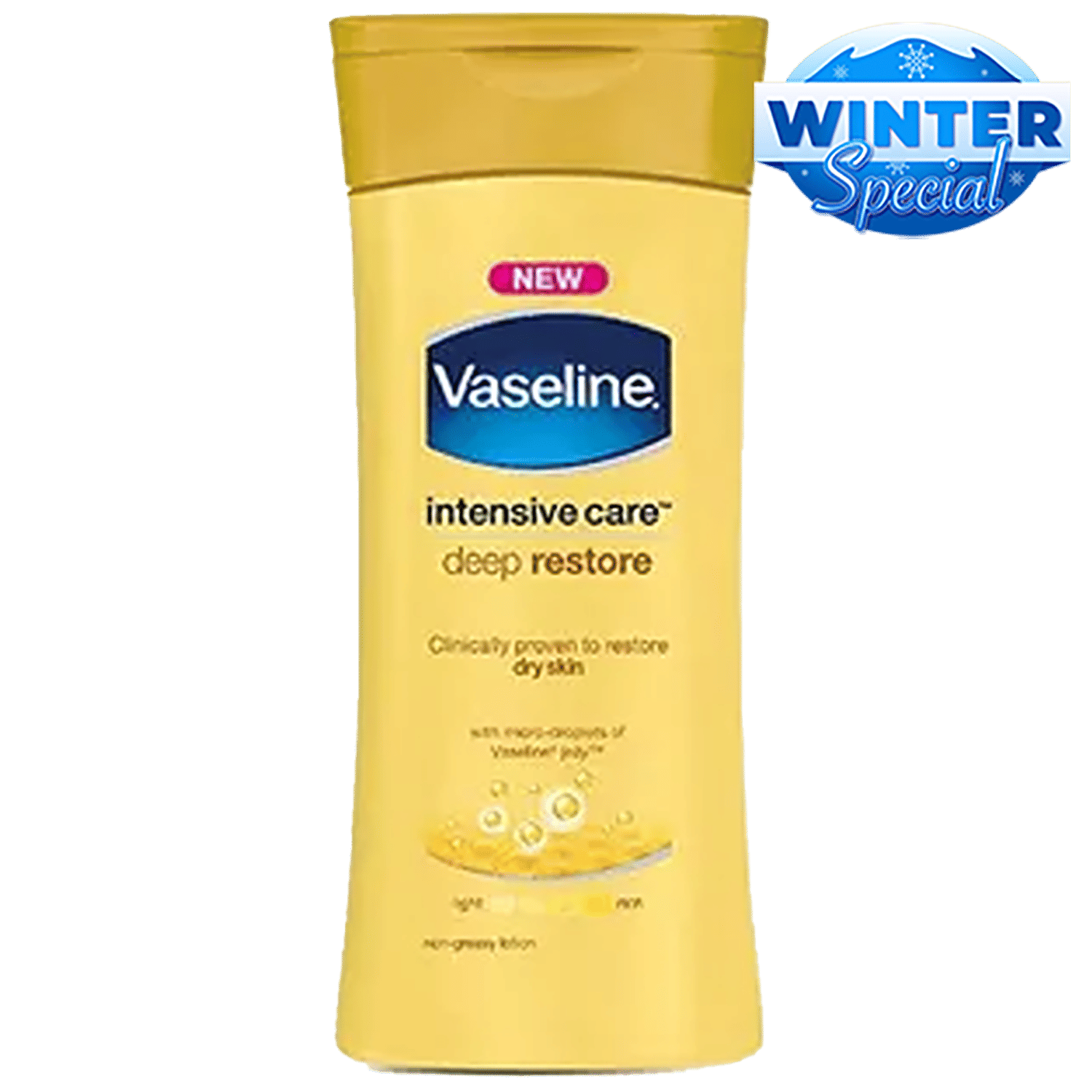 Vaseline Intensive Care Deep Restore Body Lotion - Dry Skin, With Micro-Droplets Of Vaseline Jelly, 40 Ml