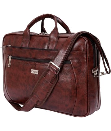 Raylan Brown Leather Office Bag