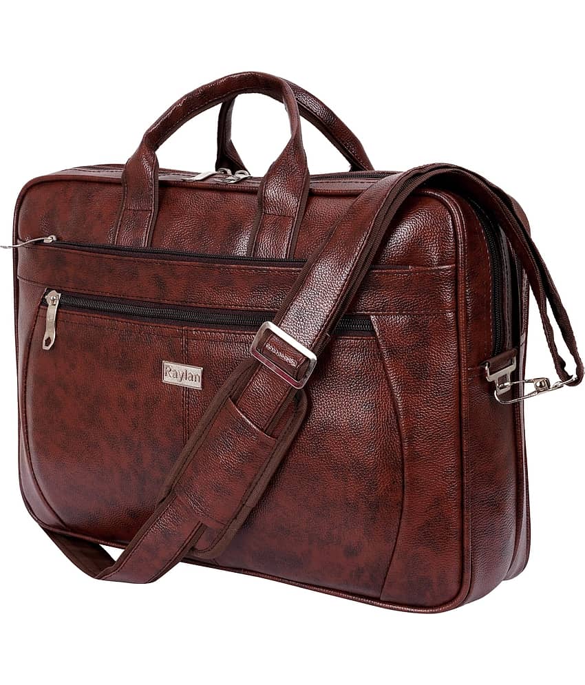 Raylan Brown Leather Office Bag