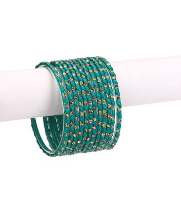 AFAST  12 Colorful Glass Bangle Party Set  & Crystal With Safety Box-EL_2.6