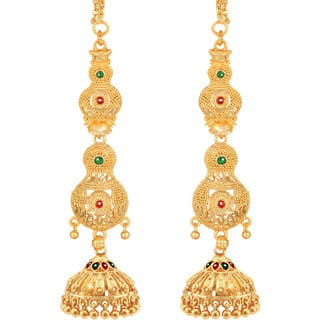 Wedding and Party wear South Screw back Jhumki Earring for Women and Girls  -VFJ1458ERG