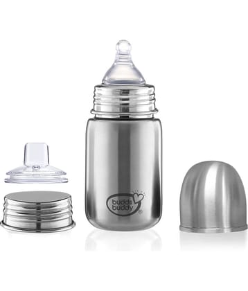Buddsbuddy - Grey 300 ml Feeding Bottle (Pack of 1)