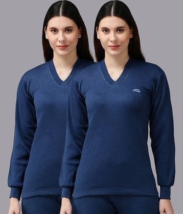 Lux Cottswool Cotton Blend Thermal Tops - Black Pack of 1