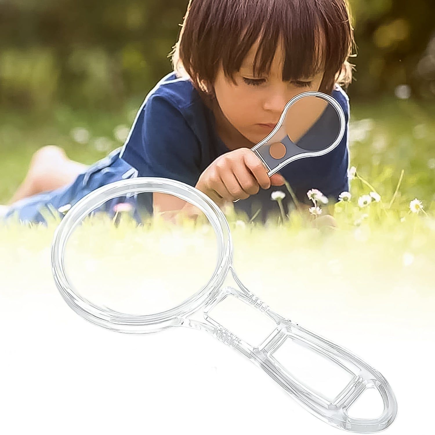 Handheld Plastic Magnifying Glasses (1 Pc / 55 MM)