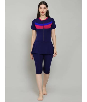 MEGASKA Blue One Piece Swimming Costume