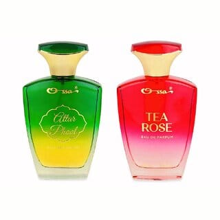 Ossa Attar Phool EDP 100ml And Tea Rose EDP 100ml Long Lasting fragrance Perfume Combo for Men  Women (Pack of 2)