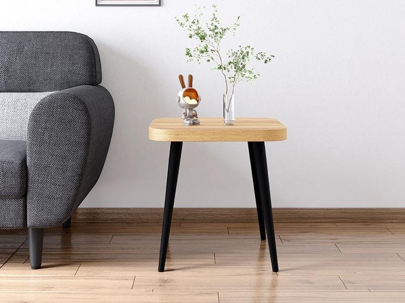 Nebue Corner Table - Engineered Wood, Remini Walnut