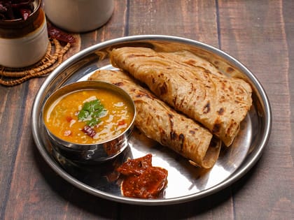 Dal Tadka With Paratha-2PC