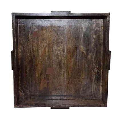 Antique Wooden Square Coffee Table | Wooden Chakki Table Rustic Grinder Table