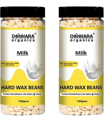 Donnara Organics Hard Wax Beans 100g Pack of 2 Waxing Kit 100 g Pack of 2