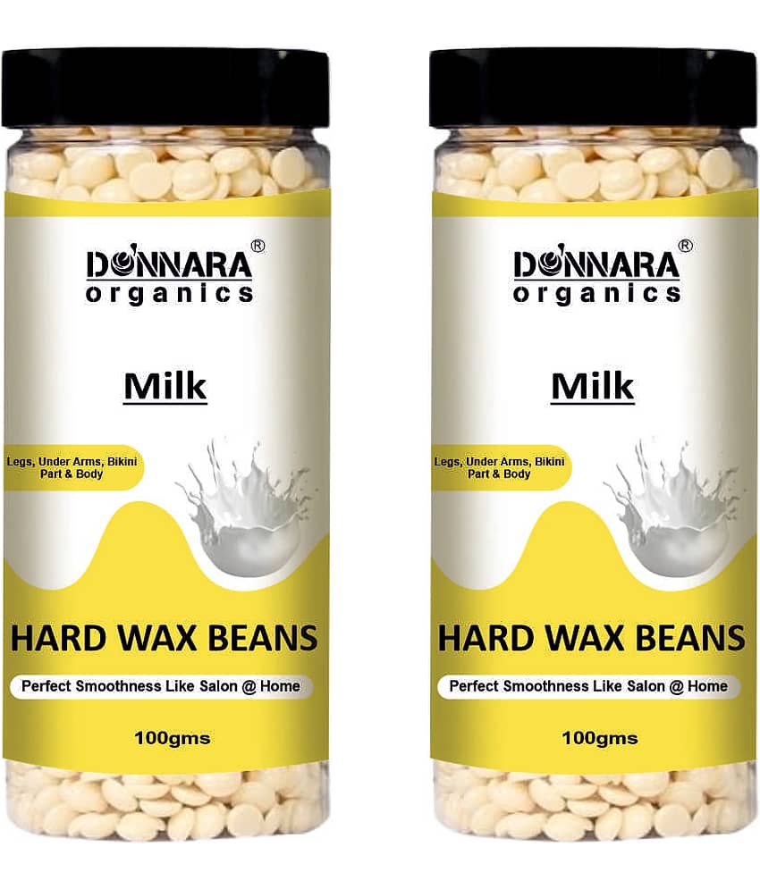 Donnara Organics Hard Wax Beans 100g Pack of 2 Waxing Kit 100 g Pack of 2